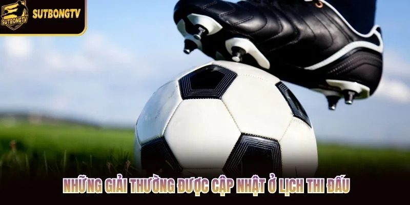 Những giải thường được cập nhật ở lịch thi đấu