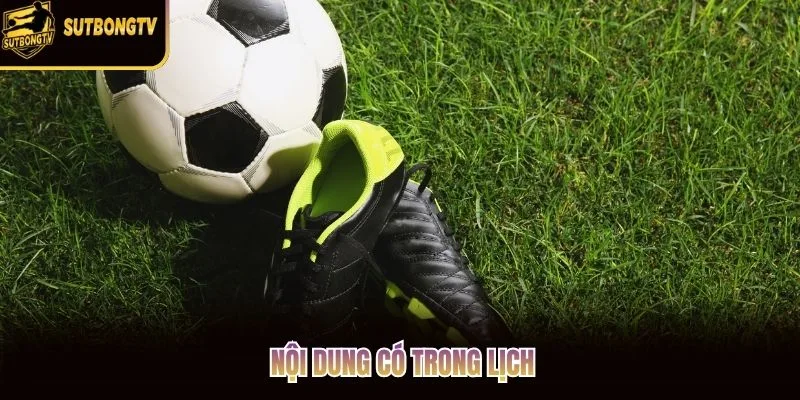 Nội dung có trong lịch